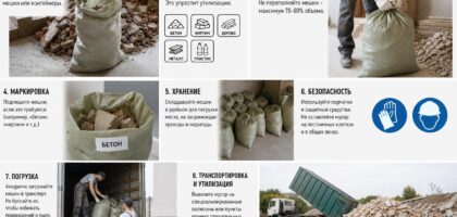 Как собрать и упаковать строительный мусор для безопасной погрузки